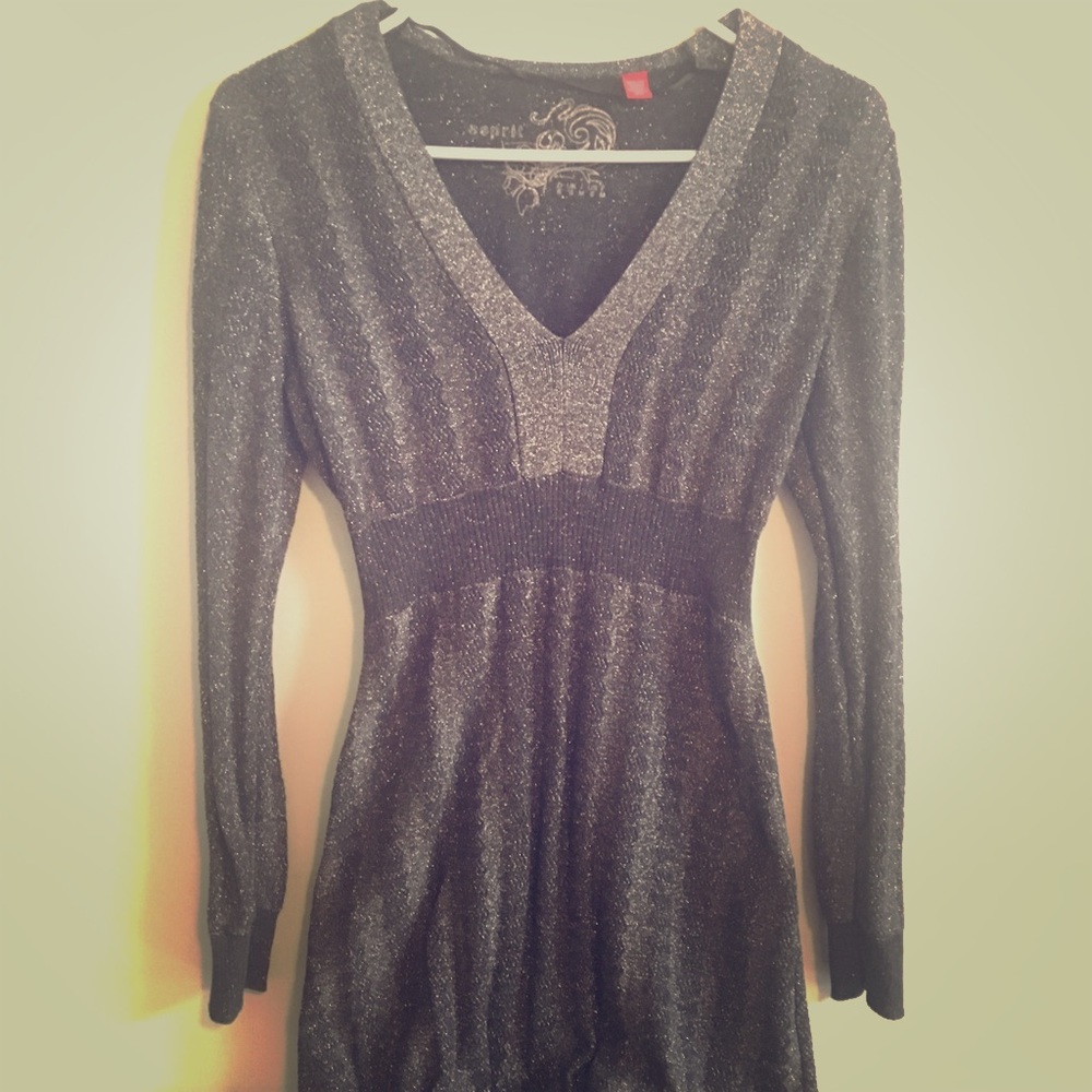 Adorable sparkly sweater dress
